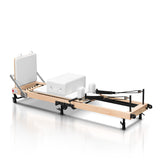 Foldable Pilates Reformer - White