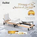 Foldable Pilates Reformer - White