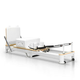 White Aluminum Foldable Pilates Reformer