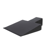 Black Pilates Reformer Wedge for floor exercise