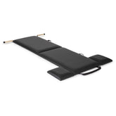 Foldable Pilates mat with handles, black