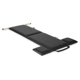 Foldable Pilates mat with handles, black