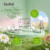 Aluminum Pilates Reformer With Tower - White