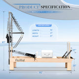 Faittd Pilates Reformer Dimensions and Specification