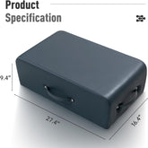 Pilates Sitting Box dimensions: 27.4"L x 16.4"W x 9.4"H