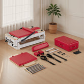 Aluminum Foldable Pilates Reformer - Red