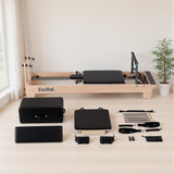 Wooden Pilates Reformer - black