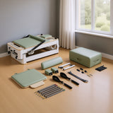 Aluminum Foldable Pilates Reformer - Sage