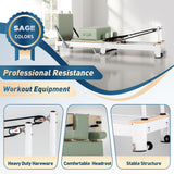 Aluminum Foldable Pilates Reformer - Sage