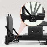 Faittd Pilates reformer back support adjustment detail
