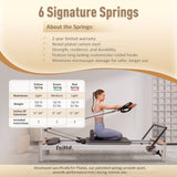 Pilates Reformer Springs - 6 Signature Springs, Faittd Aluminium Cadillac Reformer
