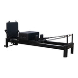 Black Aluminum Pilates Reformer Machine