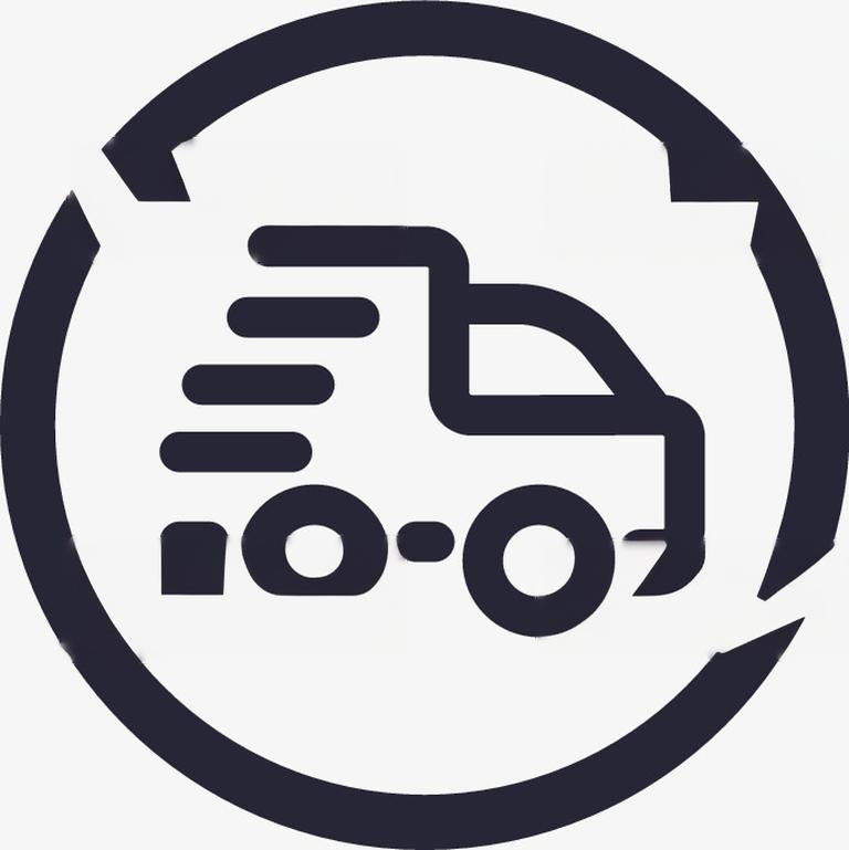 Delivery truck icon for value-added service orders