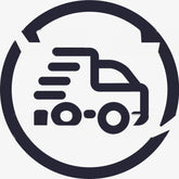 Delivery truck icon for value-added service orders