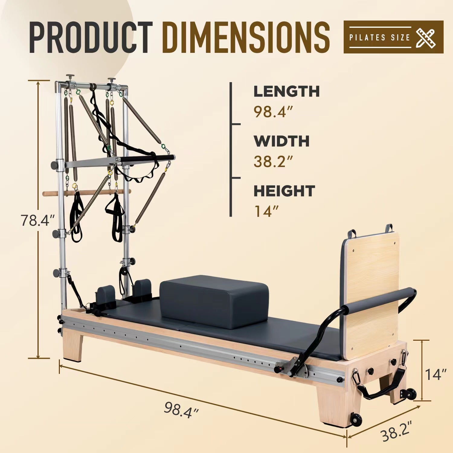 Full Orbit Pilates Reformer With Tower