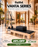 Wooden Pilates Reformer With Tower - Black