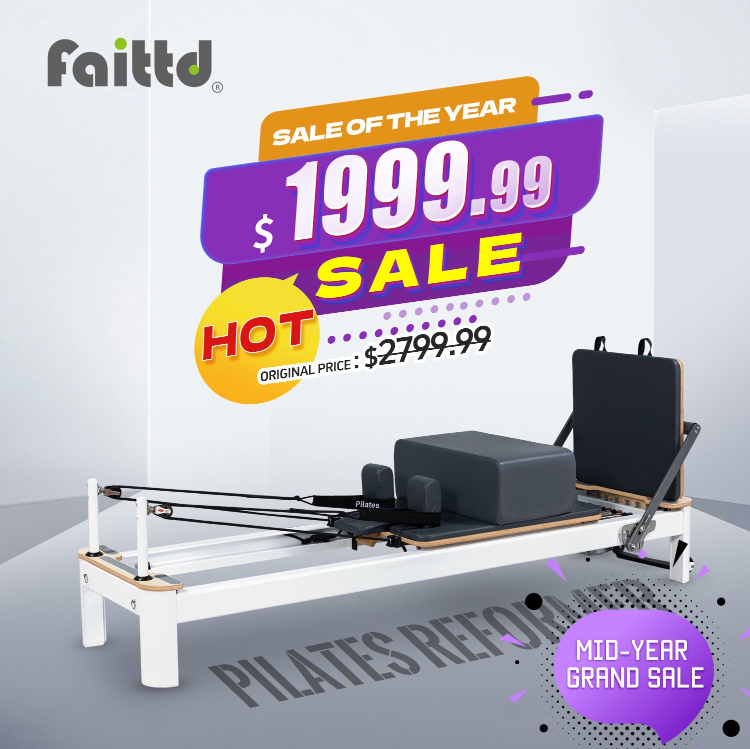 Aluminum Pilates Reformer
