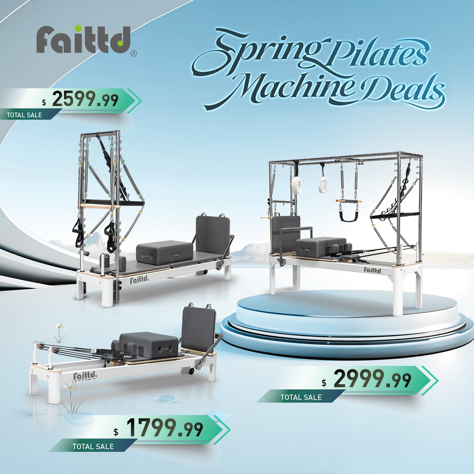 Aluminum Pilates Reformer With Tower