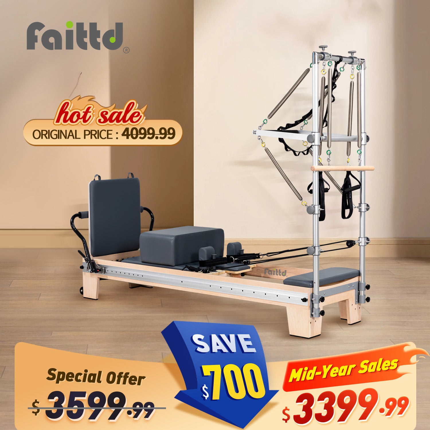 Full Orbit Pilates Reformer With Tower