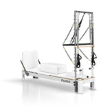 Aluminum Pilates Reformer With Tower - White