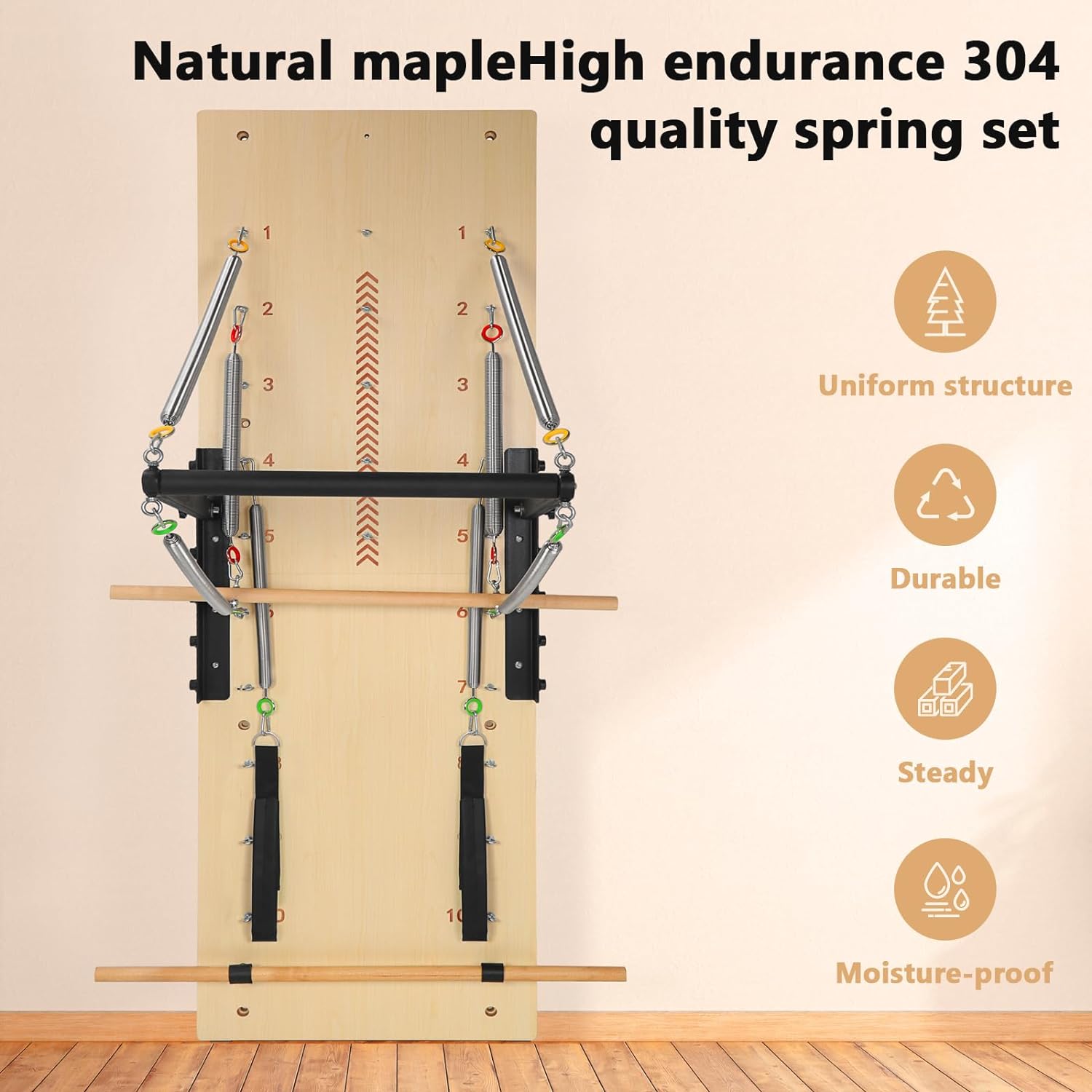 Pilates Springboard and Push-Through Bar