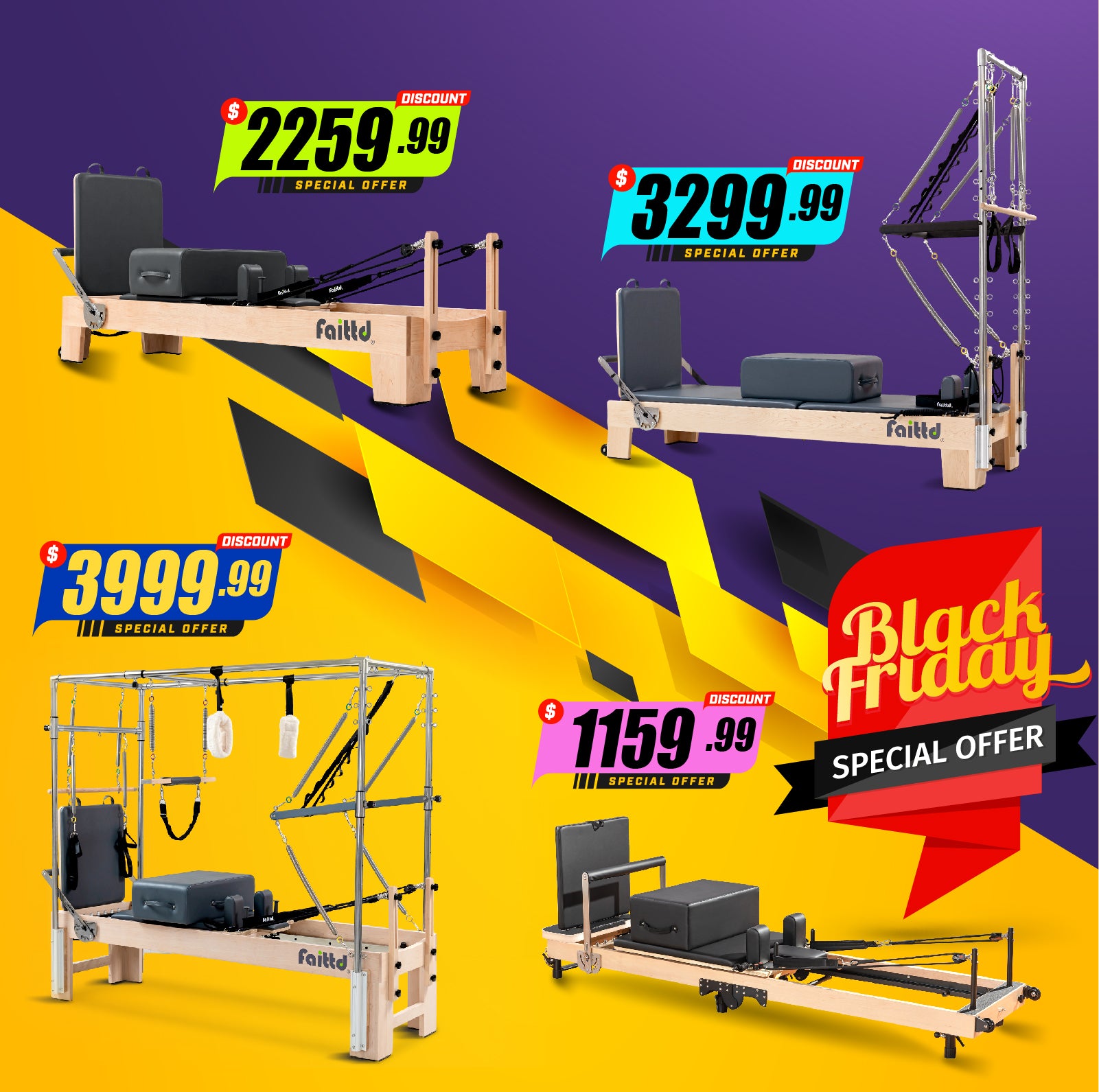 Classic Pilates Reformer With Tower