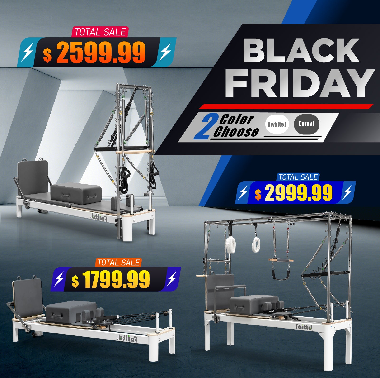 Aluminum Pilates Reformer With Tower