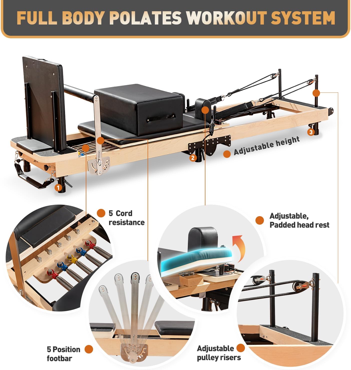 Foldable Pilates Reformer