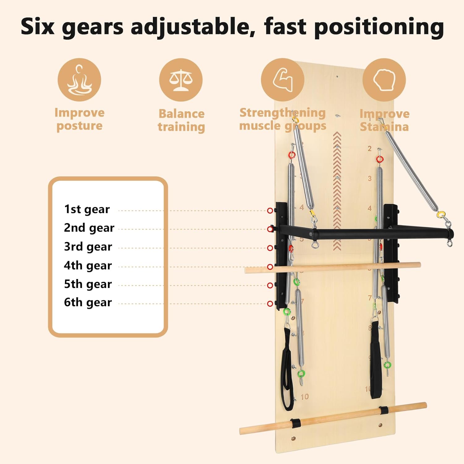 Pilates Springboard and Push-Through Bar