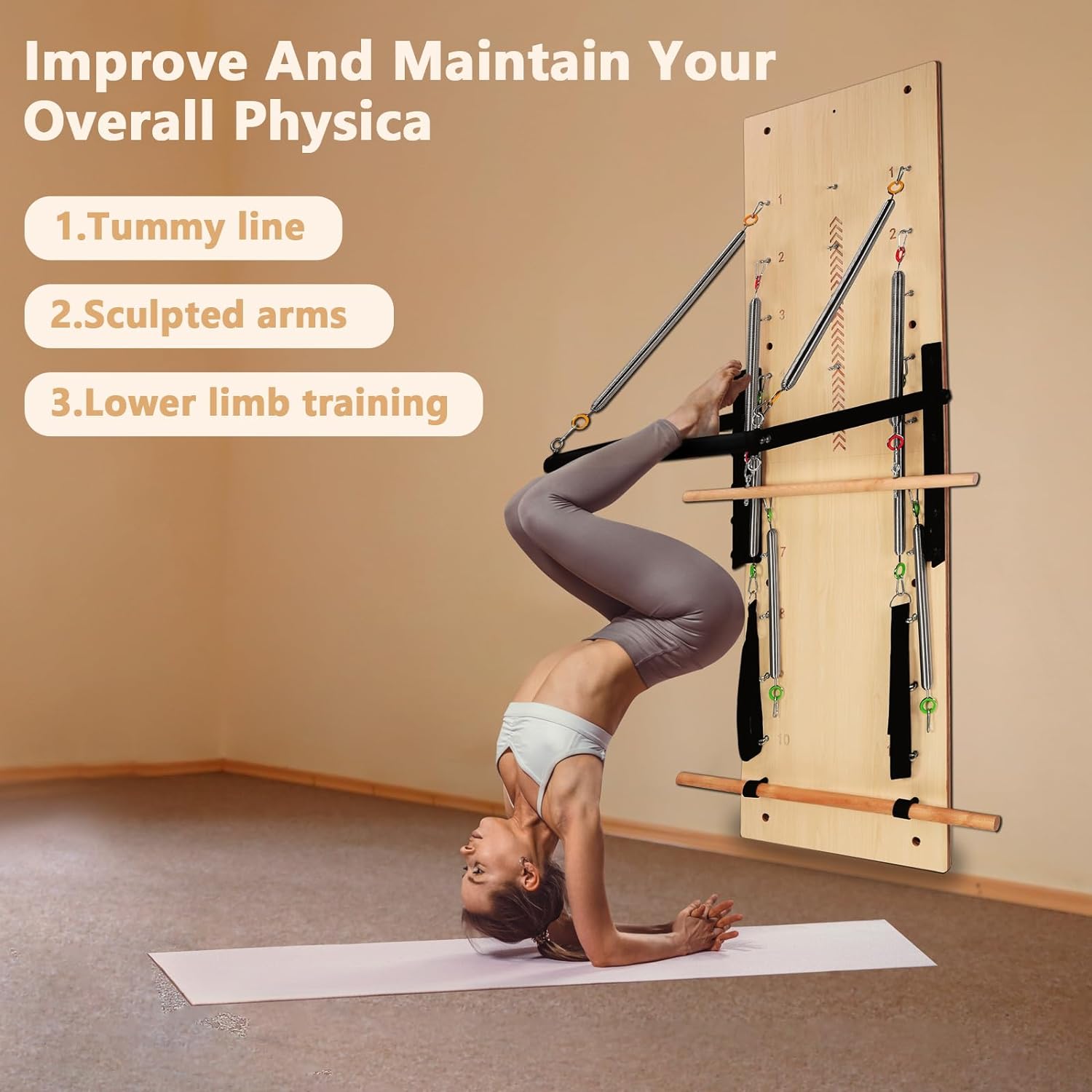 Pilates Springboard and Push-Through Bar