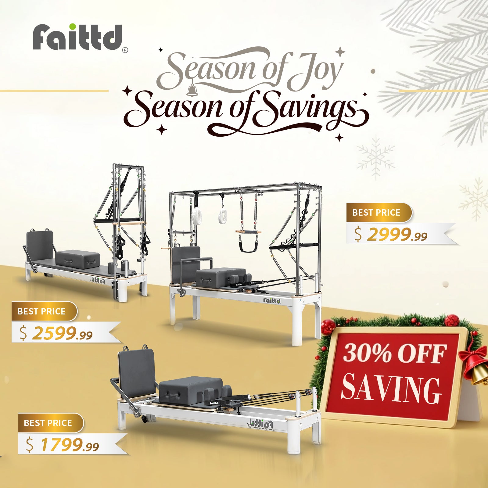 Aluminum Pilates Reformer With Tower