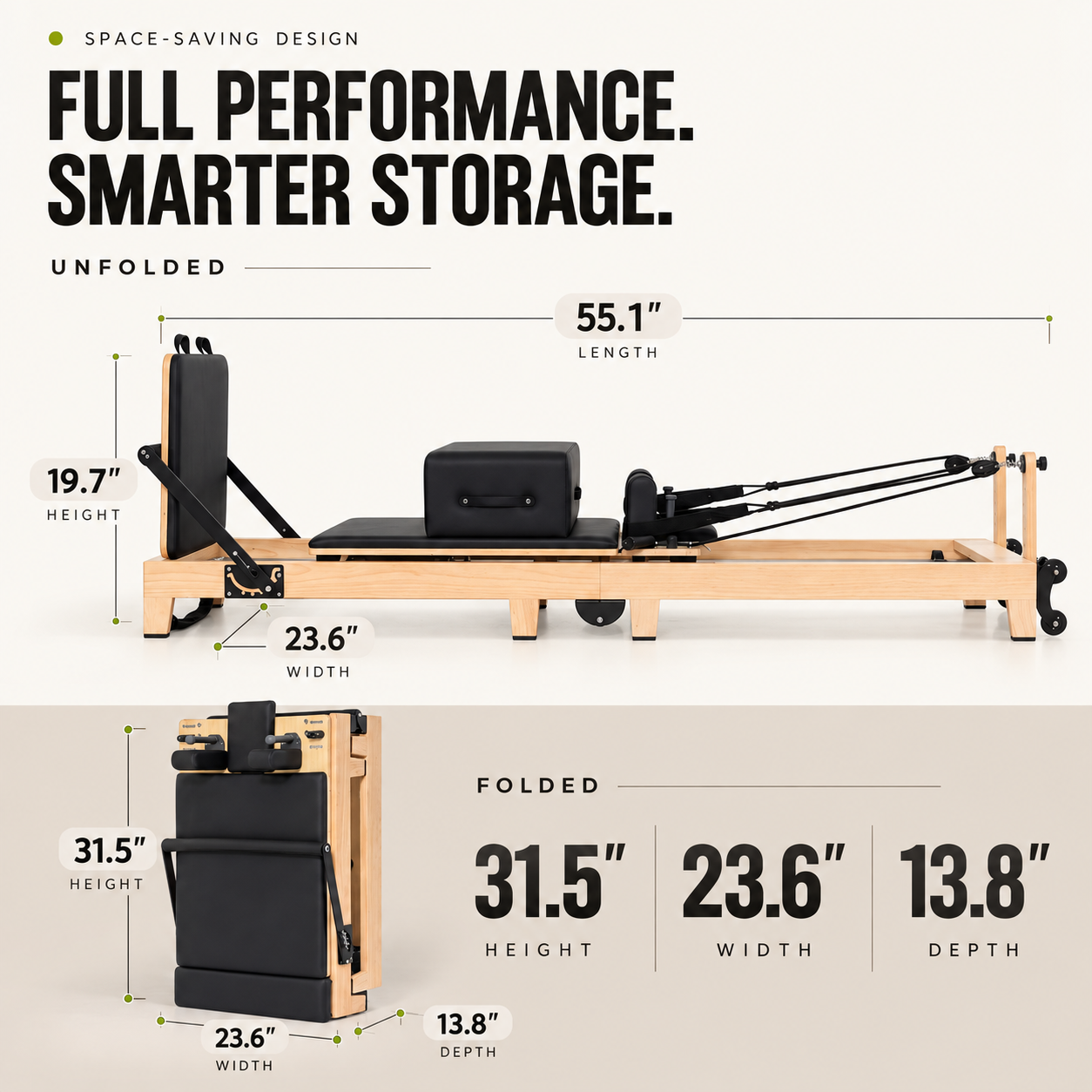 Essential Foldable Pilates Reformer