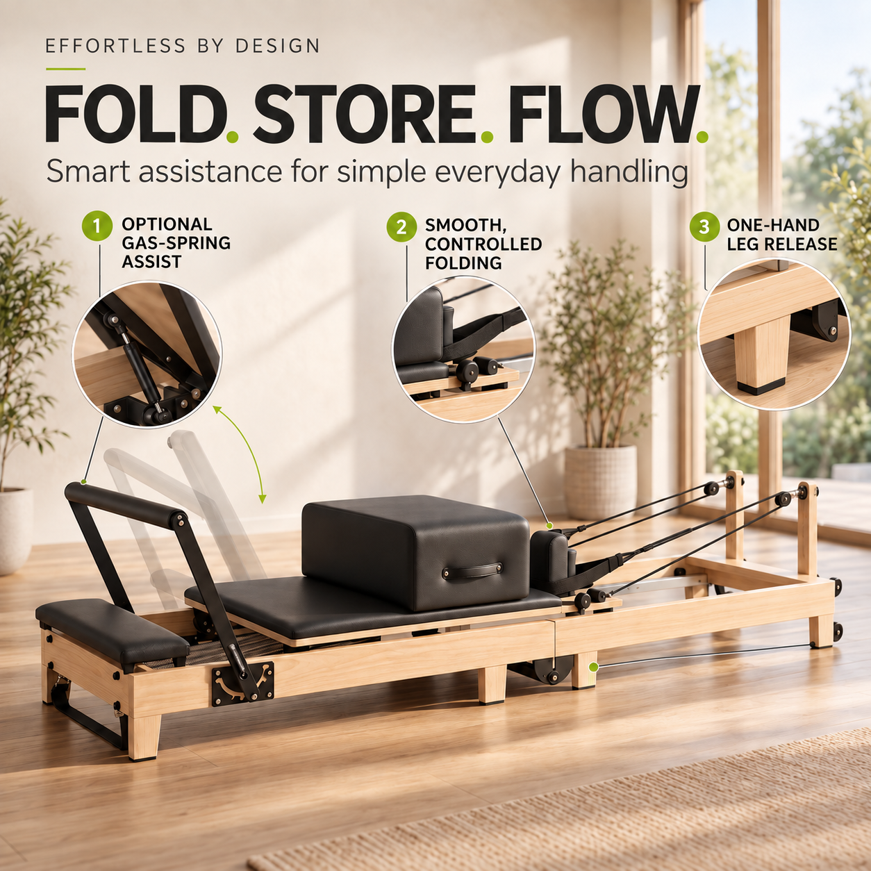 Essential Foldable Pilates Reformer