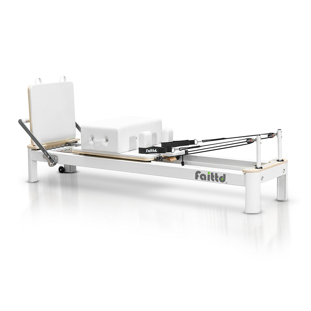 Aluminum Pilates Reformer - White